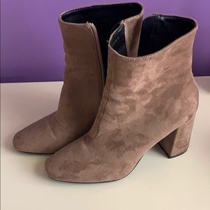 Suede booties